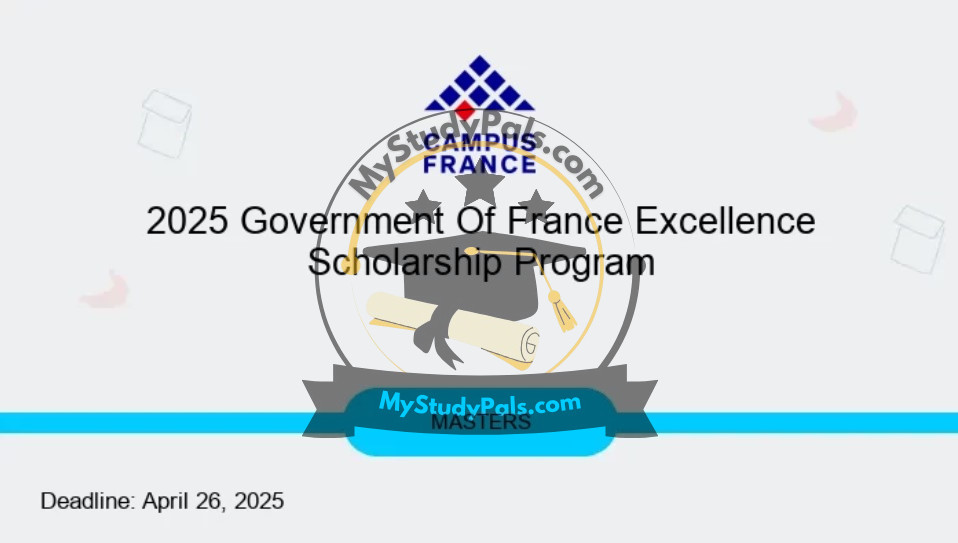 2025 Government Of France Excellence Scholarship Program - MyStudyPals.com