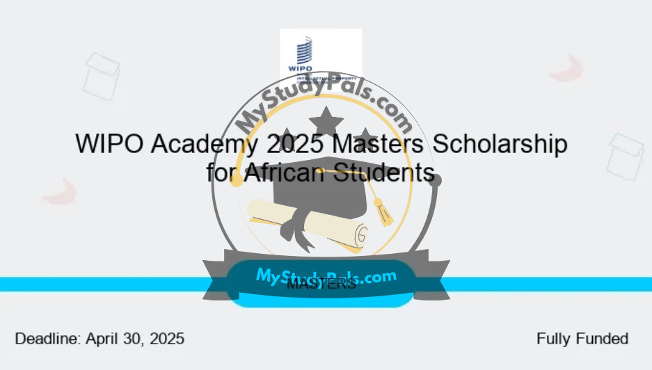 WIPO Academy 2025 Masters Scholarship for African Students